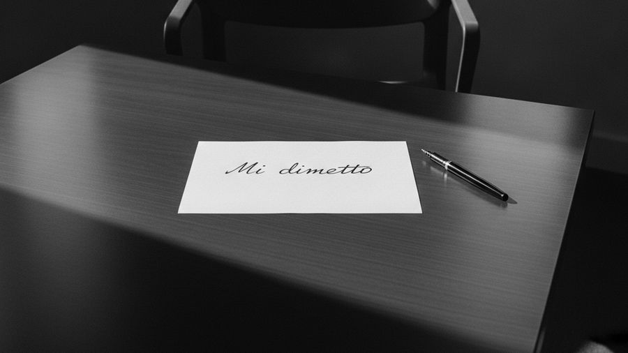 Dimissioni a sorpresa: il manager che non ha parlato